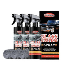 (3PCS) 1-5x Car Glass Anti-Fog Hydrophobic Coating Spray Hydrophobic Anti-rain Car Liquid for Misty Morning Visibility 25-26