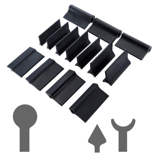 Assorted Rubber Grinding Blocks Group Of 14 For Accurate