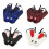 Plush Backpack Gothic Punk Rabbit Ears Backpack-blue black 2