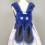 Plush Backpack Gothic Punk Rabbit Ears Backpack-blue black 5