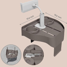 Adjustable Hot Tub Tray Table, Clip-on Swimming Pool Cup Holder Phone Holder