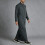Elegant Middle Eastern Robe For Men Lightweight-dark gray XL 2