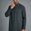 Elegant Middle Eastern Robe For Men Lightweight-dark gray XL 3