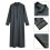 Elegant Middle Eastern Robe For Men Lightweight-dark gray XL 7