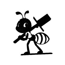Artistieke Ants Form toiletroldispenser met gladde-A