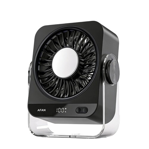 Oplaadbare USB-conditioneringsventilator voor-Zwart
