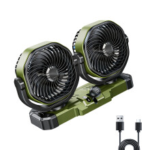 Dubbele kop autokoelventilator Professionele-5v