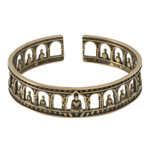 Accessoire de bracelet à extrémité ouverte à la mode-bronze