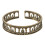 Accessoire de bracelet à extrémité ouverte à la mode-bronze 1