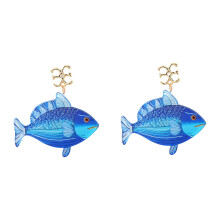 Artistieke zee-geïnspireerde Dangle Oorbellen Comfortabele-Blauw