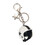Trendy motorhelm sleutelhanger tas charme voor-Wit 1