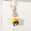Unique Alloy Plastic Motorcycles Helmet Keyring Perfect-White 3