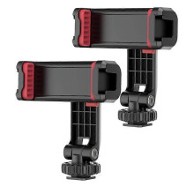 2Pcs Multi-functional Phone Holder Clamp Phone Tripod Mount for Smartphone Video Live