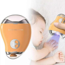 (Orange) 2 in 1 Electric Polishing Automatic Nail Clippers,New Electric Nail Clipper