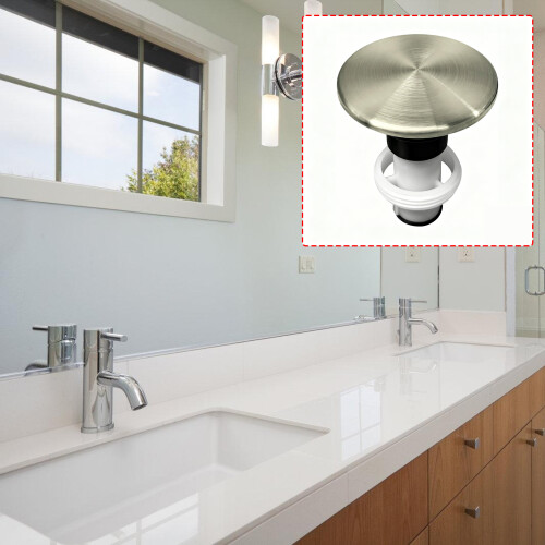 Elegant Brushed Popup Drain Stoppers Suitable for 972097A Push 1