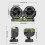 Dubbele kop autokoelventilator Professionele-5v 6
