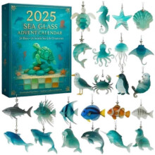 (2PCS) 1/2/3X Sea Glass Marine Life Advent Calendar