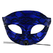 Half Face Cats Mask Cats Masquerades Mask Venetians Party-Blue