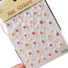 Mooie Shell Glow Floral nagelstickers voor-41