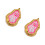 Vintage Devil Eye Drop Oil hanger set van 2 voor aangepaste-Roze 1