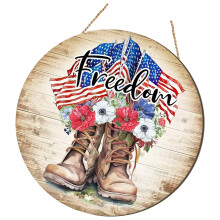 4Th of July Door Sign Memorial Day Decoration Patriotics Door-1