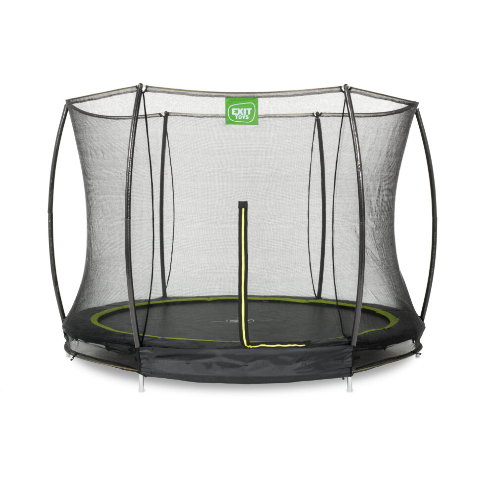 Exit Toys Exit Silhouette Ground Trampoline 10Ft With Safety Net – Black