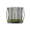 EXIT TOYS EXIT Silhouette Ground Trampoline 5x7ft with Safety Net – Green 1