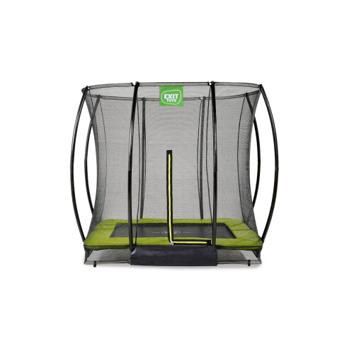 EXIT TOYS EXIT Silhouette Ground Trampoline 5x7ft with Safety Net – Green