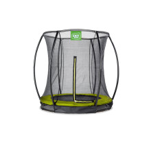 EXIT Silhouette Ground Trampoline 6ft with Safety Net – Green