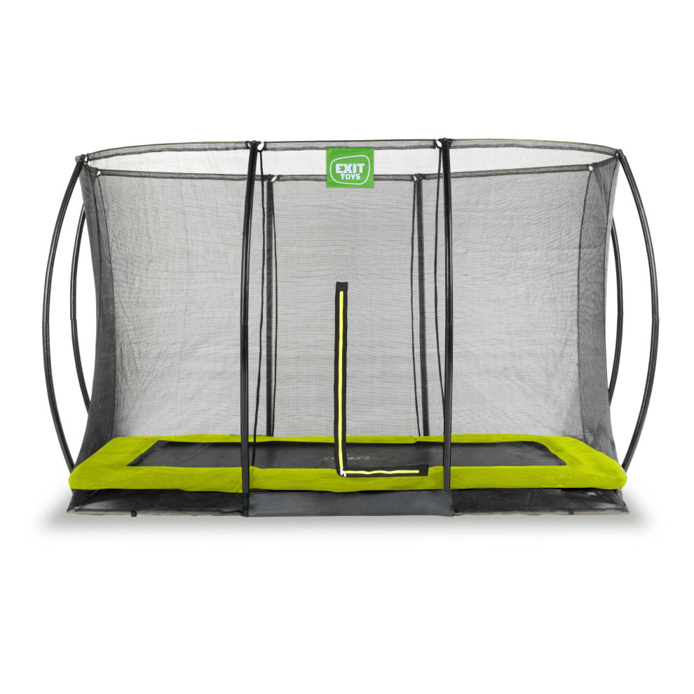 Exit Toys Exit Silhouette Ground Trampoline 8X12ft With Safety Net – Green