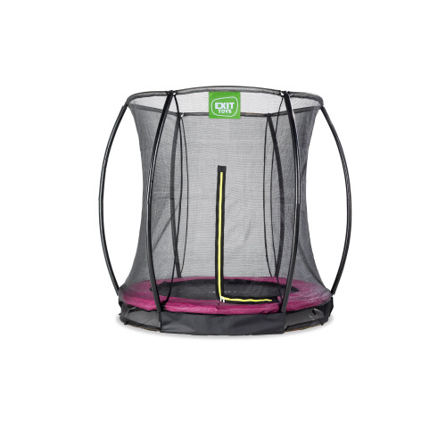 EXIT TOYS EXIT Silhouette Ground Trampoline 6ft with Safety Net – Pink 1