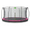 EXIT TOYS EXIT Silhouette Ground Trampoline 14ft with Safety Net – Pink 1