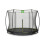 EXIT TOYS EXIT Silhouette Ground Trampoline 8ft with Safety Net – Black 1