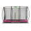 EXIT TOYS EXIT Silhouette Ground Trampoline 8x12ft with Safety Net – Pink 1