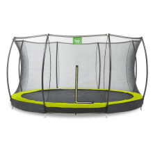 EXIT Silhouette Ground Trampoline 14ft with Safety Net – Green