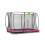 EXIT TOYS EXIT Silhouette Ground Trampoline 7x10ft with Safety Net – Pink 3