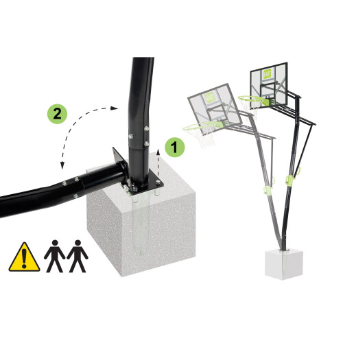 EXIT TOYS EXIT Galaxy Basketball Backboard for Installing on Ground with Dunk Hoop 2