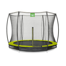EXIT Silhouette Ground Trampoline 10ft with Safety Net – Green
