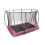 EXIT TOYS EXIT Silhouette Ground Trampoline 7x10ft with Safety Net – Pink 4