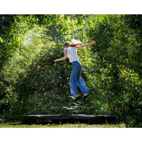 EXIT TOYS EXIT Silhouette Ground Sports Trampoline 8ft – Black 2