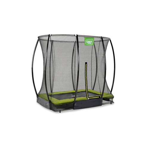 EXIT TOYS EXIT Silhouette Ground Trampoline 5x7ft with Safety Net – Green 2