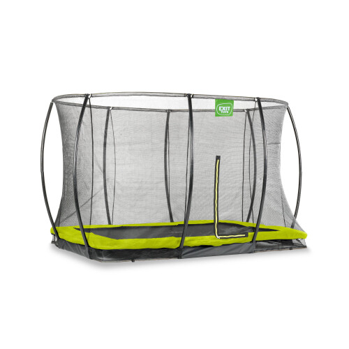 EXIT TOYS EXIT Silhouette Ground Trampoline 8x12ft with Safety Net – Green 2