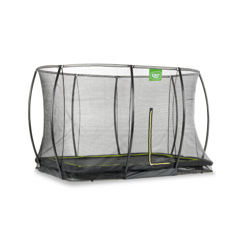 EXIT TOYS EXIT Silhouette Ground Trampoline 7x10ft with Safety Net – Black 2