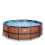 EXIT TOYS EXIT Wood Pool 14ft x 48in with Sand Filter Pump – Brown 3