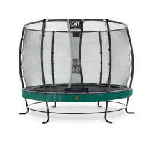 EXIT Elegant Premium Trampoline 10ft with Deluxe Safety Net – Green