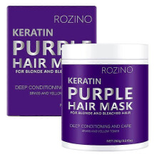 (1PC) 1-5x Purple Hair Mask- Blonde Hair Purple Toner - Purple Hair Mask for Blonde, Silver & Platinum Hair - Removes Yellow Brassy Color