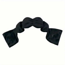 (Black) Sleep mask | Patented light-blocking design for sleep, travel, and relaxation