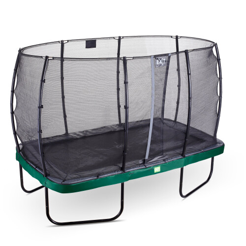 EXIT TOYS EXIT Elegant Trampoline 8x14ft with Economy Safety Net – Green 2