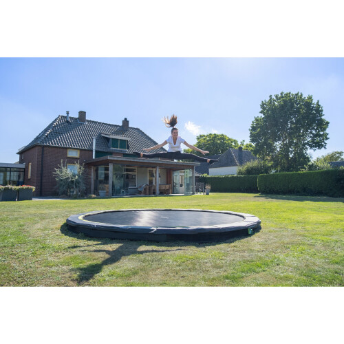 EXIT TOYS EXIT Silhouette Ground Sports Trampoline 12ft – Black 2