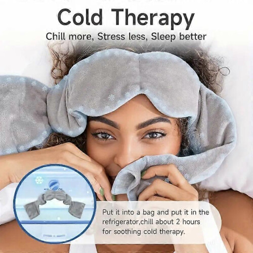 (Grey) Sleep mask | Patented light-blocking design for sleep, travel, and relaxation 2